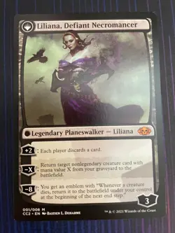 MTG Magic Liliana, Heretical Healer Commander Collection: Black Regular Rare NM - Image 2