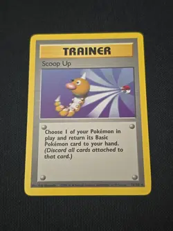 Scoop Up 078/102 Base Set Regular Black Star Rare WOTC Vintage Pokemon TCG LP - Image 1