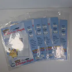 50x Pokemon Ultra PRO 9-Pocket Hologram Binder Pages Standard Cards 11-Hole - Image 1