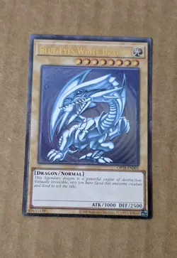 YGO Blue-Eyes White Dragon Ultimate Rare Unlim OTS Tournament Pack 28 OP28-EN001 - Image 1