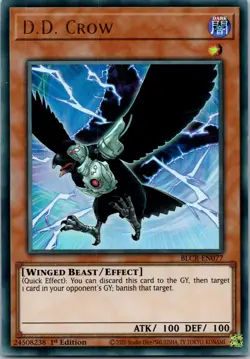 Yugioh D.D. Crow BLCR-EN077 1st Edition Ultra Rare NM - Image 1