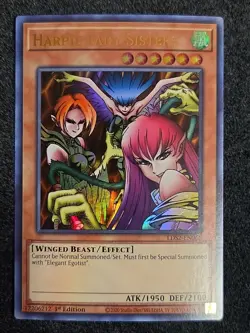 Yugioh: Harpie Lady Sisters - LDS2-EN065 (Gold) - Ultra Rare - 1st Edition - NM - Image 1