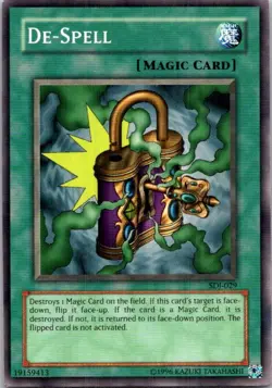 De-Spell #SDJ-029 Yu-Gi-Oh! Unlimited Moderate Play - Image 1