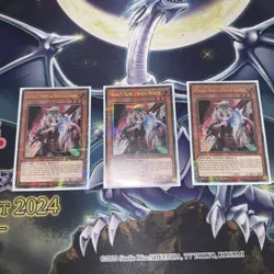 x3 Yugioh Ghost Ogre & Snow Rabbit RA04-EN015 Quarter Century Secret Rare Playse - Image 1