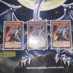 x3 Yugioh Ghost Ogre & Snow Rabbit RA04-EN015 Quarter Century Secret Rare Playse - Image 2