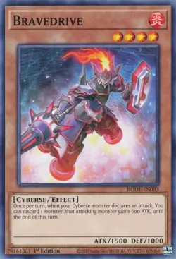 x3 Bravedrive - BODE-EN093 - Common - 1st Edition yugioh - Image 2