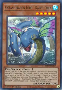 Yugioh! Ocean Dragon Lord - Kairyu-Shin - LED9-EN017 - Ultra Rare - 1st Edition - Image 1