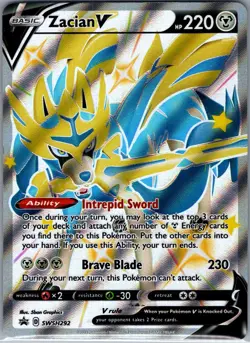 Zacian V (Shiny) - SWSH292 SWSH: Sword & Shield Promo Cards - Pokemon Card - NM - Image 1