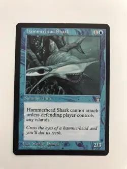 Hammerhead Shark MTG Magic the Gathering Card LP Lightly Played Stronghold - Image 1