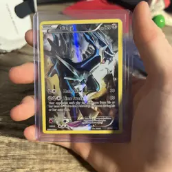 (MP/HP) Dialga #XY77 2015 Pokemon XY Black Star Promo Card Full Art - Image 1