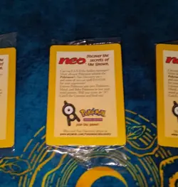 5 Copies Of Pokemon Entei Black Star Promo Card #34 SEALED Movie Promo NEW Neo - Image 3