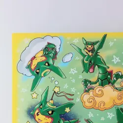 Rayquaza Poncho Pikachu Pokemon Center Clear Card From Japan - Image 3