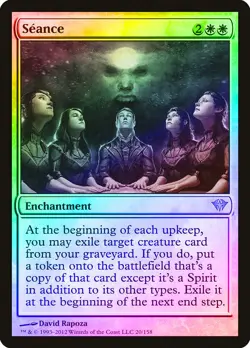 Seance FOIL Dark Ascension HEAVILY PLD White Rare MAGIC GATHERING CARD ABUGames - Image 1