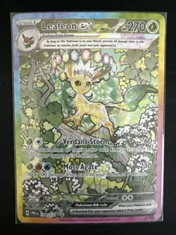 Pokemon TCG Leafeon EX Sir 144/131 Prismatic Evolutions Card NM Condition - Image 1