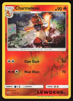 Charmeleon - 19/147 - Reverse Holo Uncommon - Burning Shadows - Pokemon Card - Image 1