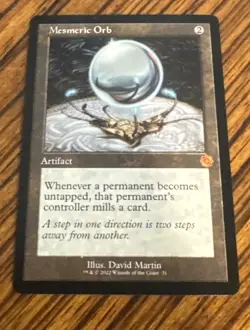 MTG Mesmeric Orb Never Played Retro Frame Schematic The Brothers' War - Image 1