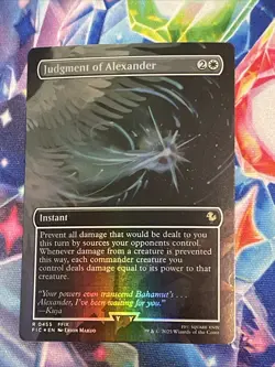 MTG Judgment of Alexander (Borderless) [FINAL FANTASY Commander] Foil - Image 1