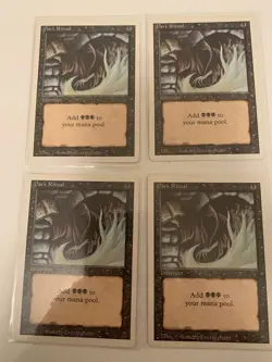 MTG LP/NM Dark Ritual x 4 Revised 3rd Edition Free Shipping In US with Tracking - Image 1