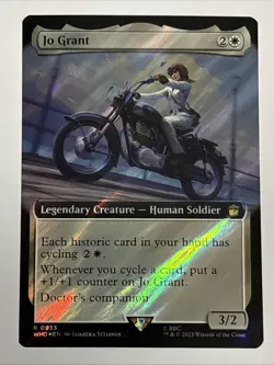MTG Universes Beyond: Doctor Who Jo Grant Extended Art Surge Foil 0933 NM Rare - Image 1