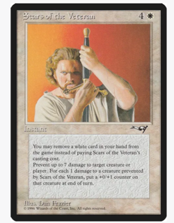 Scars of the Veteran - Alliances (ALL) (x4) PLAYSET Vintage Magic the Gathering - Image 1