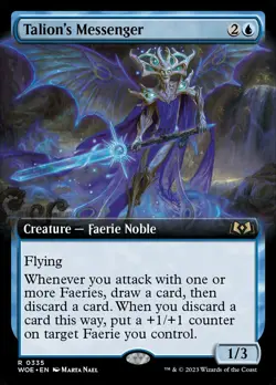 1x Talion's Messenger (Extended Art) - NM - See Pic for Set - SPARROW MAGIC mtg - Image 1