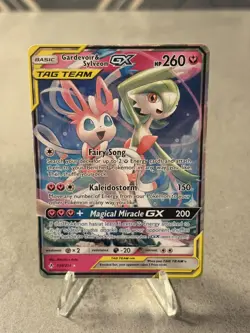 Pokemon TCG Gardevoir & Sylveon GX Holo Card 130/214 Unbroken Bonds - Image 1
