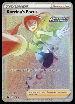 Korrina's Focus (Secret) 174/163 SWSH05: Battle Styles Pokemon TCG - Image 1