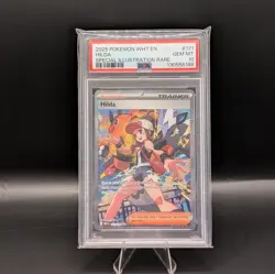 2025 POKEMON WHITE FLARE SPECIAL ILLUSTRATION RARE #171 HILDA PSA 10 - Image 1
