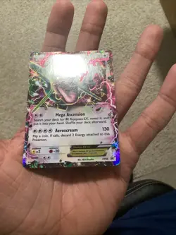 Pokemon Rayquaza EX XY66 XY Holo Black Star Promo MP Condition - Image 3