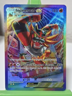 Incineroar Ex Pokemon Pocket TCG 'CUSTOM' Full Art Shiny Textured Fan Made - Image 1