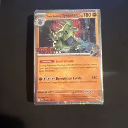 Team Rocket's Tyranitar 096/182-Pokemon: Destined Rivals Stamped Promo (Sealed) - Image 1