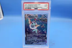 2021 Pokemon SWSH Vaporeon V #182 Full Art VMAX Premium Collection PSA 9 - Image 1