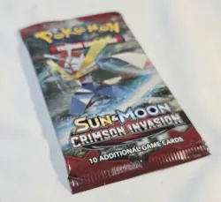 Pokemon Sun & Moon Crimson Invasion Booster Pack TCG Factory Sealed 820650802492 - Image 4