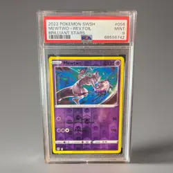 2022 Pokemon SWSH 🔥 Mewtwo 🔥 Reverse Foil Brilliant Stars #056 PSA - Image 1
