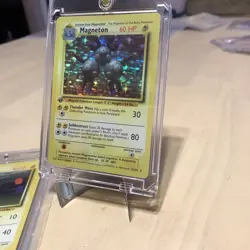 Pokemon Custom 1st Edition FANART 1999 magnetron magnetite Base x2 - Image 2