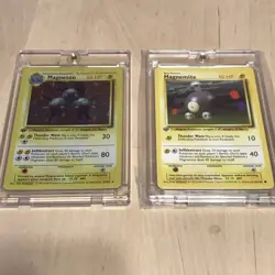 Pokemon Custom 1st Edition FANART 1999 magnetron magnetite Base x2 - Image 3