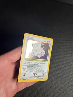 Pokemon TCG Clefairy 6/130 Base Set 2 Holo Rare MP - Image 4