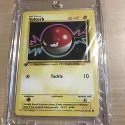Pokemon Custom 1st Edition FANART 1999 electrode volt orb Base x2 - Image 4