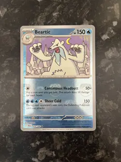 Pokemon TCG Scarlet & Violet Black Bolt Beartic Master Ball 026/086 - Image 1