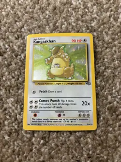 Pokemon TCG Kangaskhan Jungle 5/64 Holo Unlimited Holo Rare 1999 - Image 1