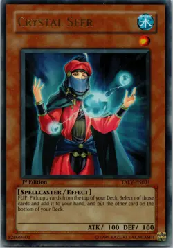 Yugioh Crystal Seer TAEV-EN031 1st Edition Ultra Rare NM - Image 1