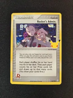 Rockets Admin Celebrations 25th Anniversary 86/109, NM Pokemon Card - Image 1