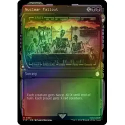 FOIL NUCLEAR FALLOUT (SHOWCASE) Universes Beyond: Fallout Magic MTG MINT CARD - Image 1