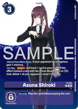 Asuna Shiroki [P-212] (Hacker's Slumber Box Promotion Pack) [Promotional Cards] - Image 1