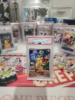 PSA 10 2025 Simplified Chinese Pikachu Gem Pack Vol 1 Bonus Card SV-P CS 004 - Image 1