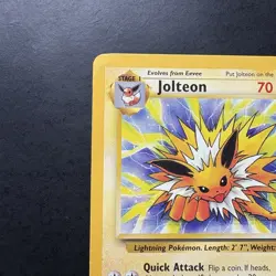 Vintage Pokemon TCG Jolteon Card 20/64 Unlimited Jungle NM - Image 2