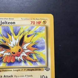 Vintage Pokemon TCG Jolteon Card 20/64 Unlimited Jungle NM - Image 3