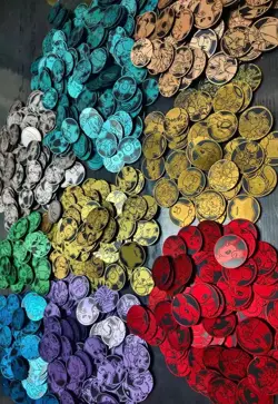 Pokemon card games TCG Plastic Metal Medal Collection - Image 1