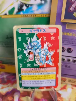 Pokemon Card Holo topsun 1995 blue back bandai japanese Gyarados Garados LP - Image 1