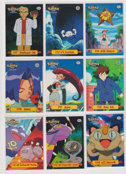 1999 Pokemon TV Animation Series 1 Complete 9 card Puzzle Set NM VLP - Image 2